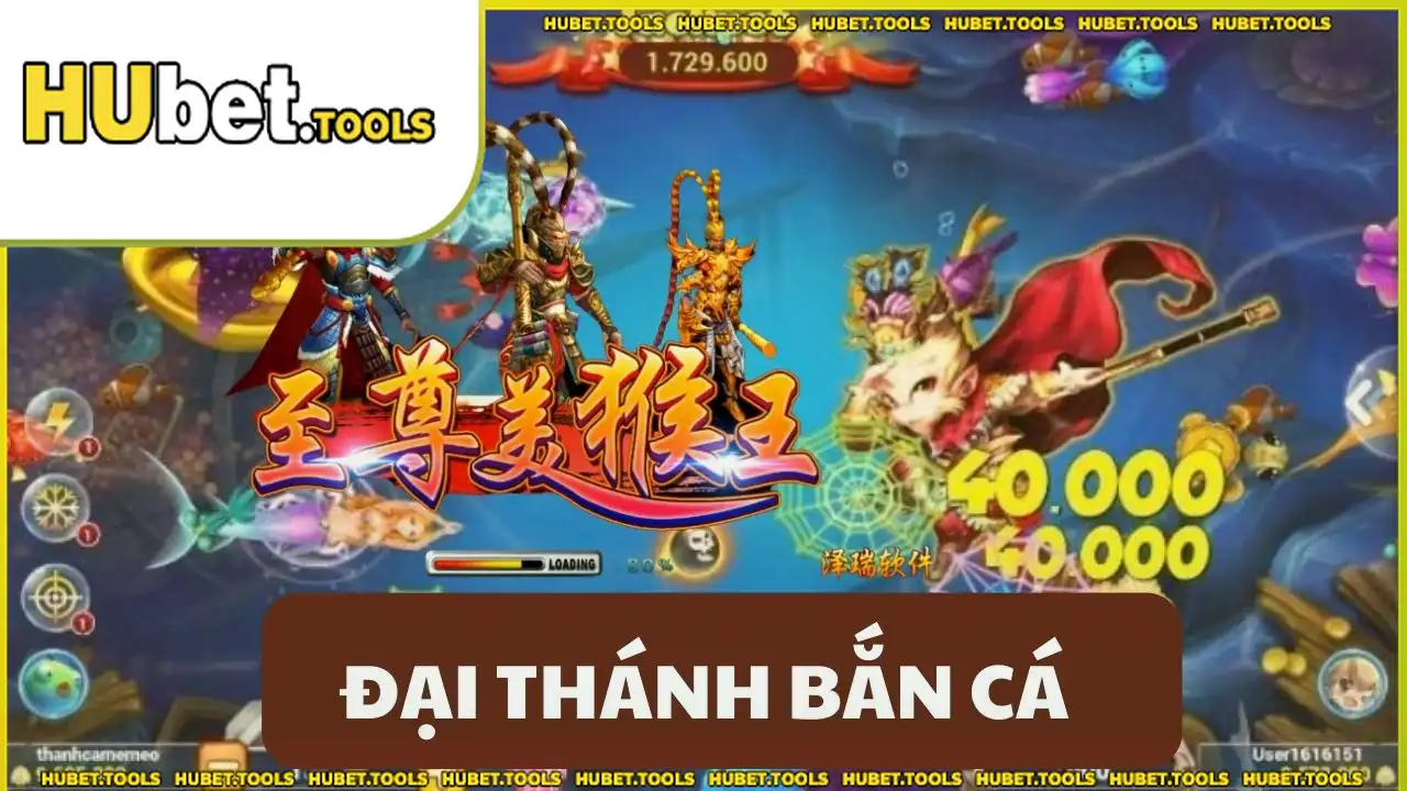 Đại Thánh Bắn Cá HUBET: Nổ hũ cực đại, quà tặng khủng Đại Thánh Bắn Cá HUBET: Nổ hũ cực đại, quà tặng khủng